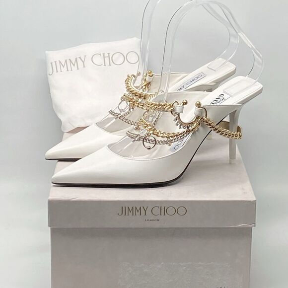 Jimmy Choo JEAN PAUL GAULTIER Bing 90MM Mules size 37.5 - Picture 13 of 15